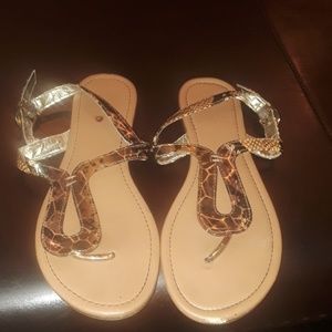 Snake skin summer sandal